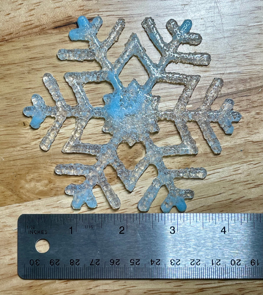Blue Tip Snowflake Ornament/Suncatcher
