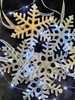 Blue Tip Snowflake Ornament/Suncatcher
