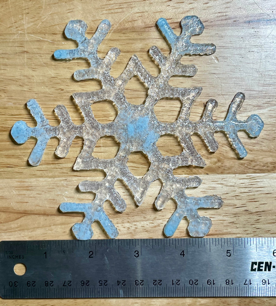 Blue Tip Snowflake Ornament/Suncatcher