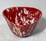 Red and White Triad Bowl